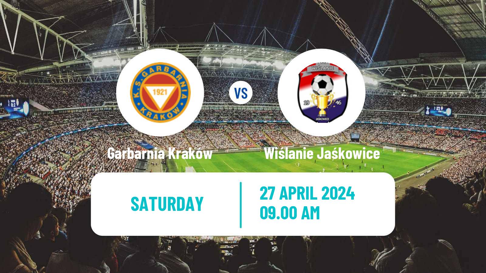 Soccer Polish Division 3 - Group IV Garbarnia Kraków - Wiślanie Jaśkowice
