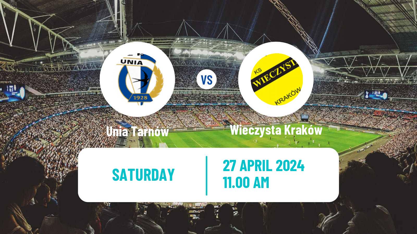 Soccer Polish Division 3 - Group IV Unia Tarnów - Wieczysta Kraków