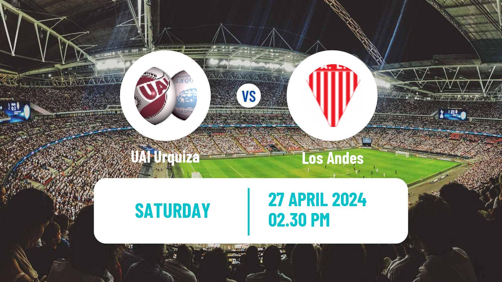 Soccer Argentinian Primera B UAI Urquiza - Los Andes