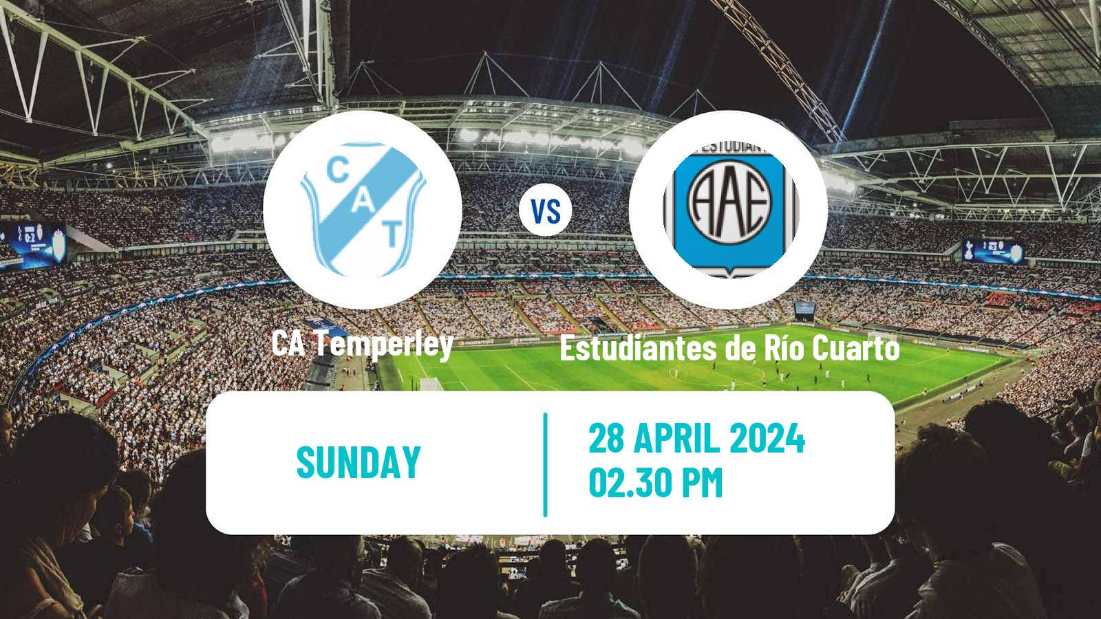 Soccer Argentinian Primera Nacional Temperley - Estudiantes de Río Cuarto