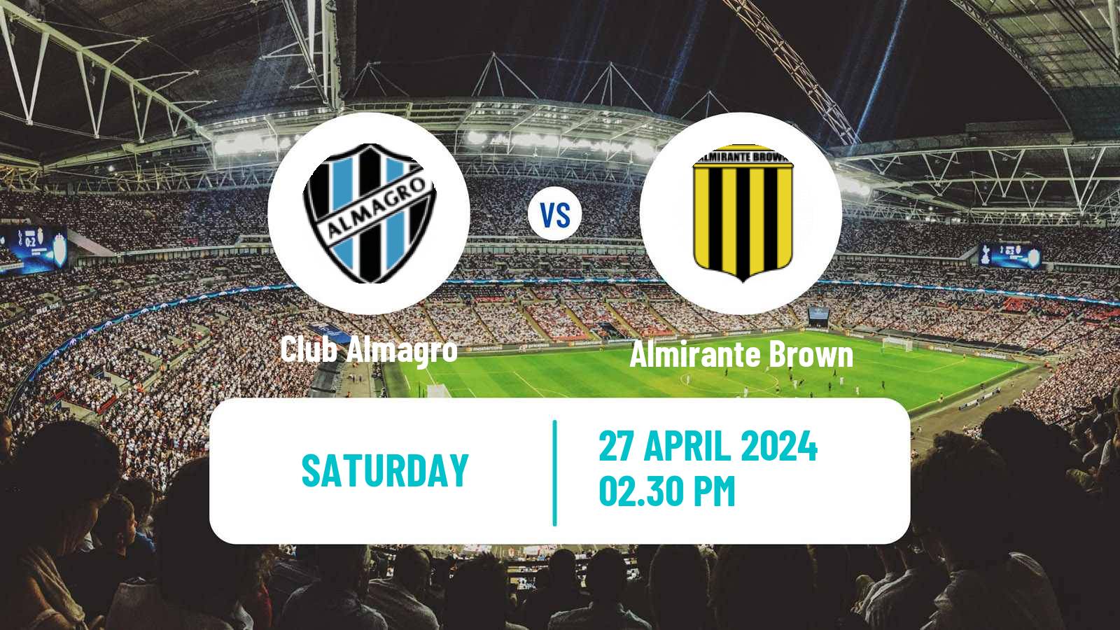 Soccer Argentinian Primera Nacional Club Almagro - Almirante Brown