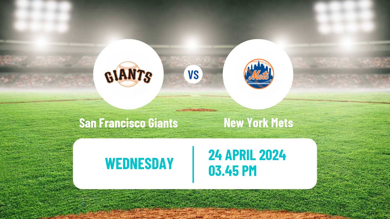 Baseball MLB San Francisco Giants - New York Mets