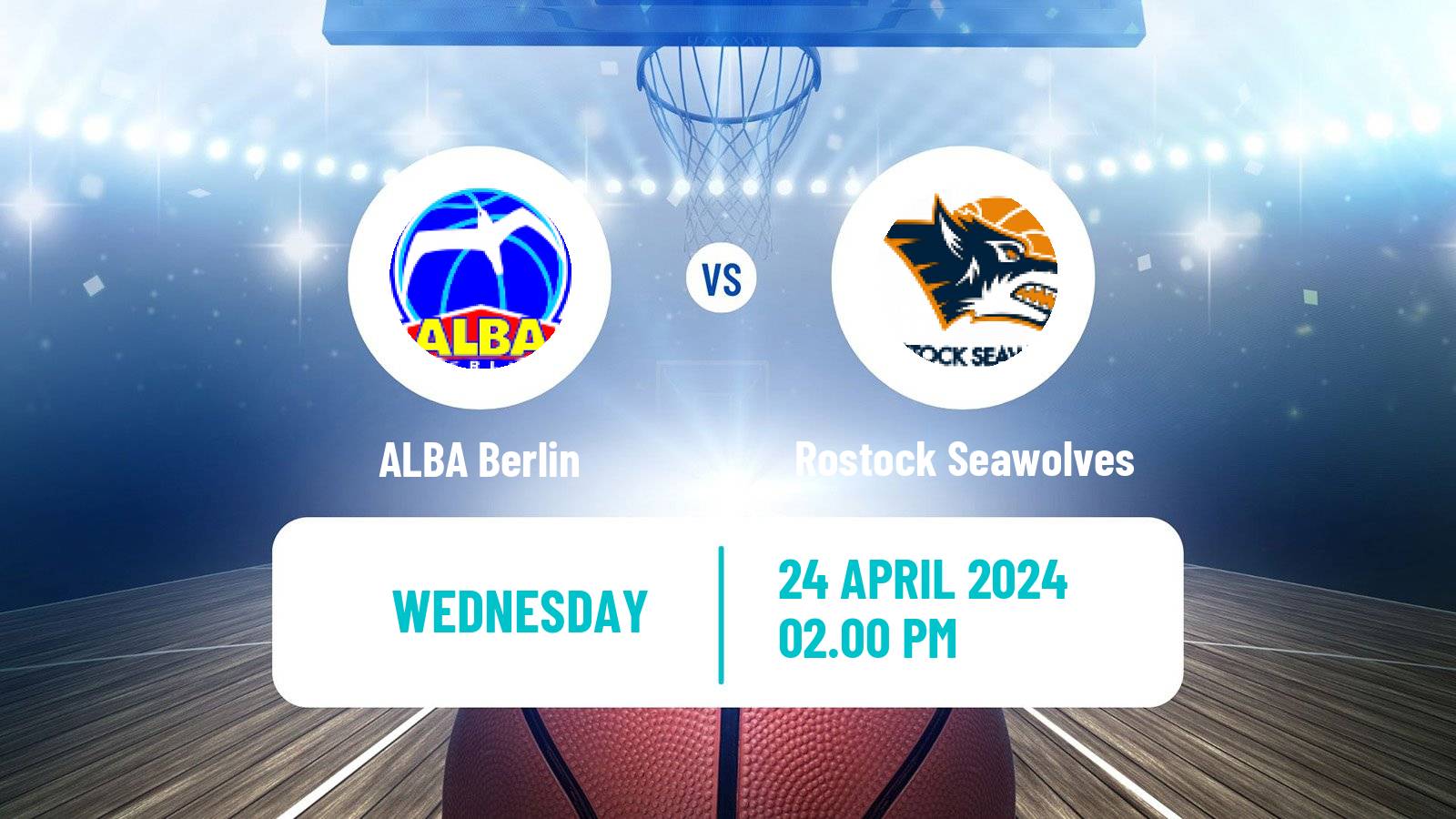 Basketball German BBL ALBA Berlin - Rostock Seawolves