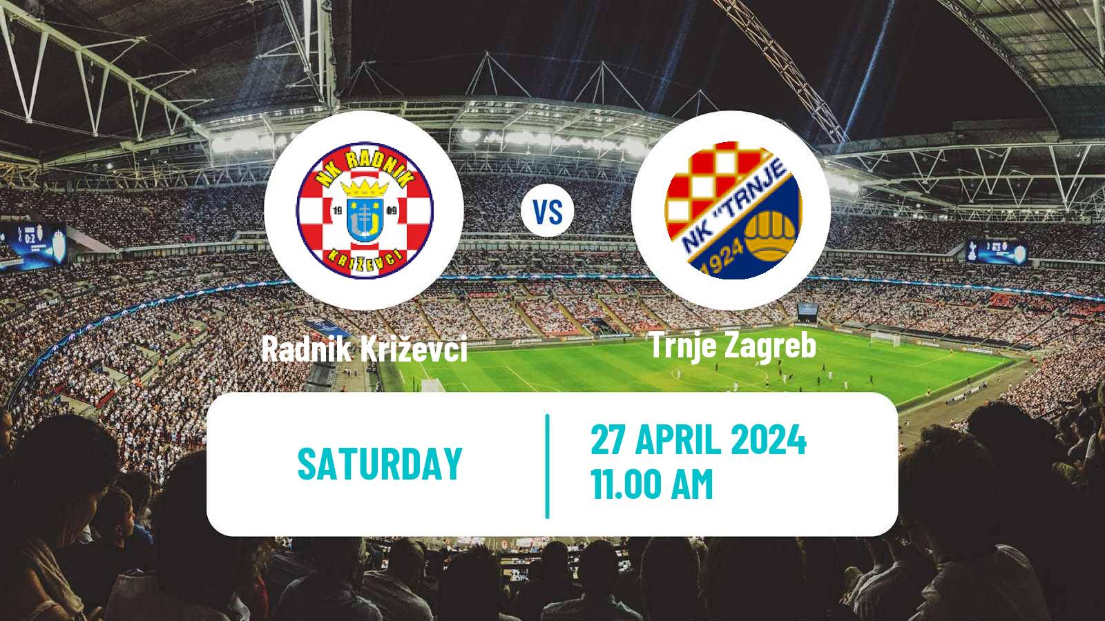 Soccer Croatian Druga NL Radnik Križevci - Trnje Zagreb