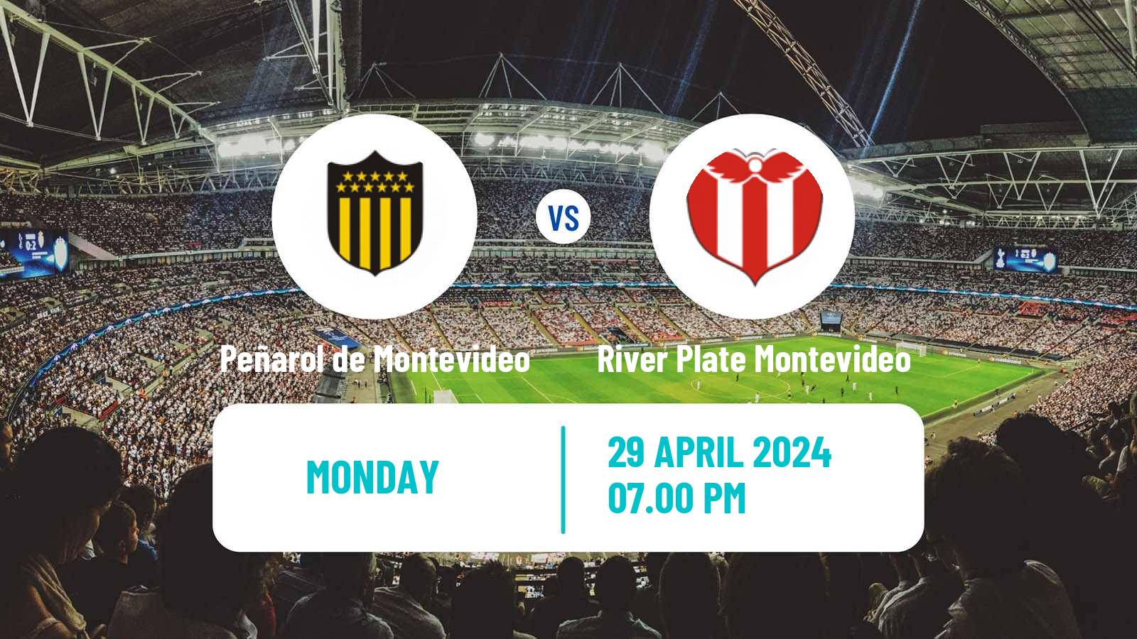 Soccer Uruguayan Primera Division Peñarol de Montevideo - River Plate Montevideo