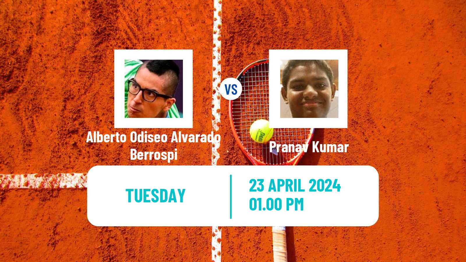 Tennis ITF M25 Mosquera Men Alberto Odiseo Alvarado Berrospi - Pranav Kumar