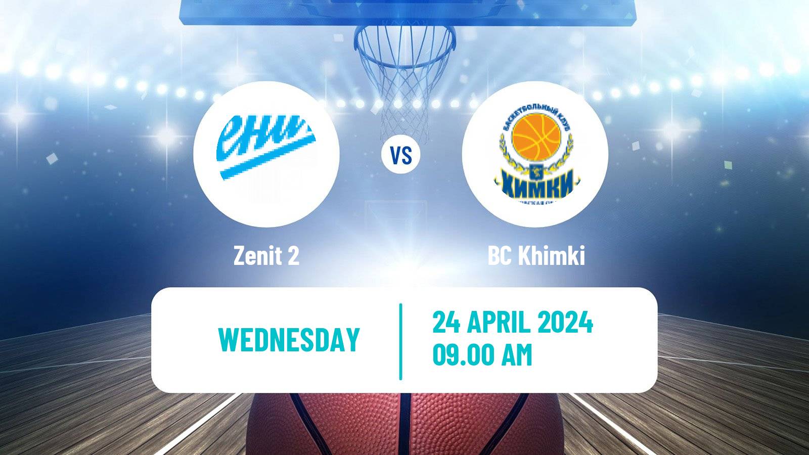 Basketball Russian Super League Basketball Zenit 2 - BC Khimki