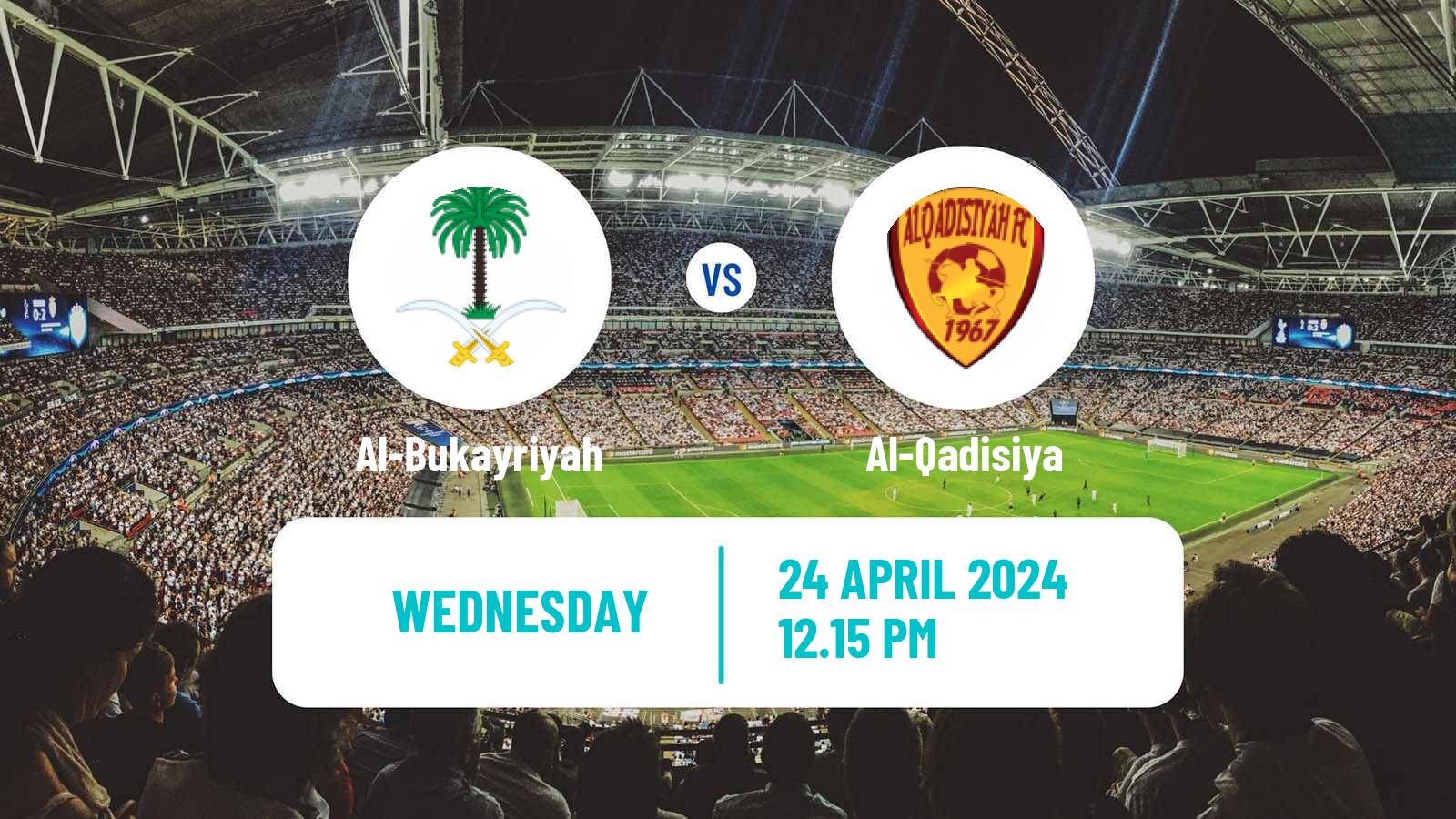Soccer Saudi Division 1 Al-Bukayriyah - Al-Qadisiya