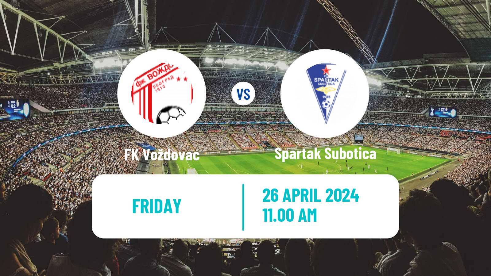 Soccer Serbian Superliga Voždovac - Spartak Subotica