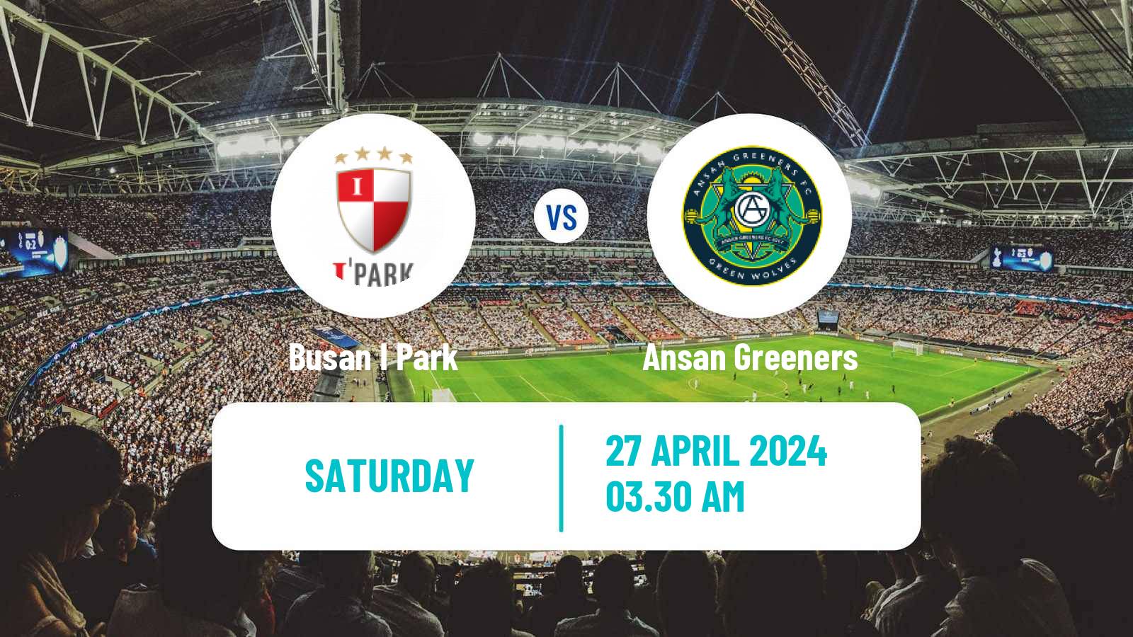 Soccer South Korean K-League 2 Busan I Park - Ansan Greeners