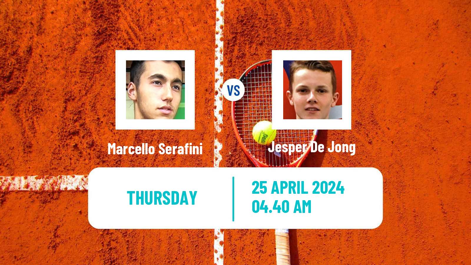 Tennis Rome Challenger Men Marcello Serafini - Jesper De Jong