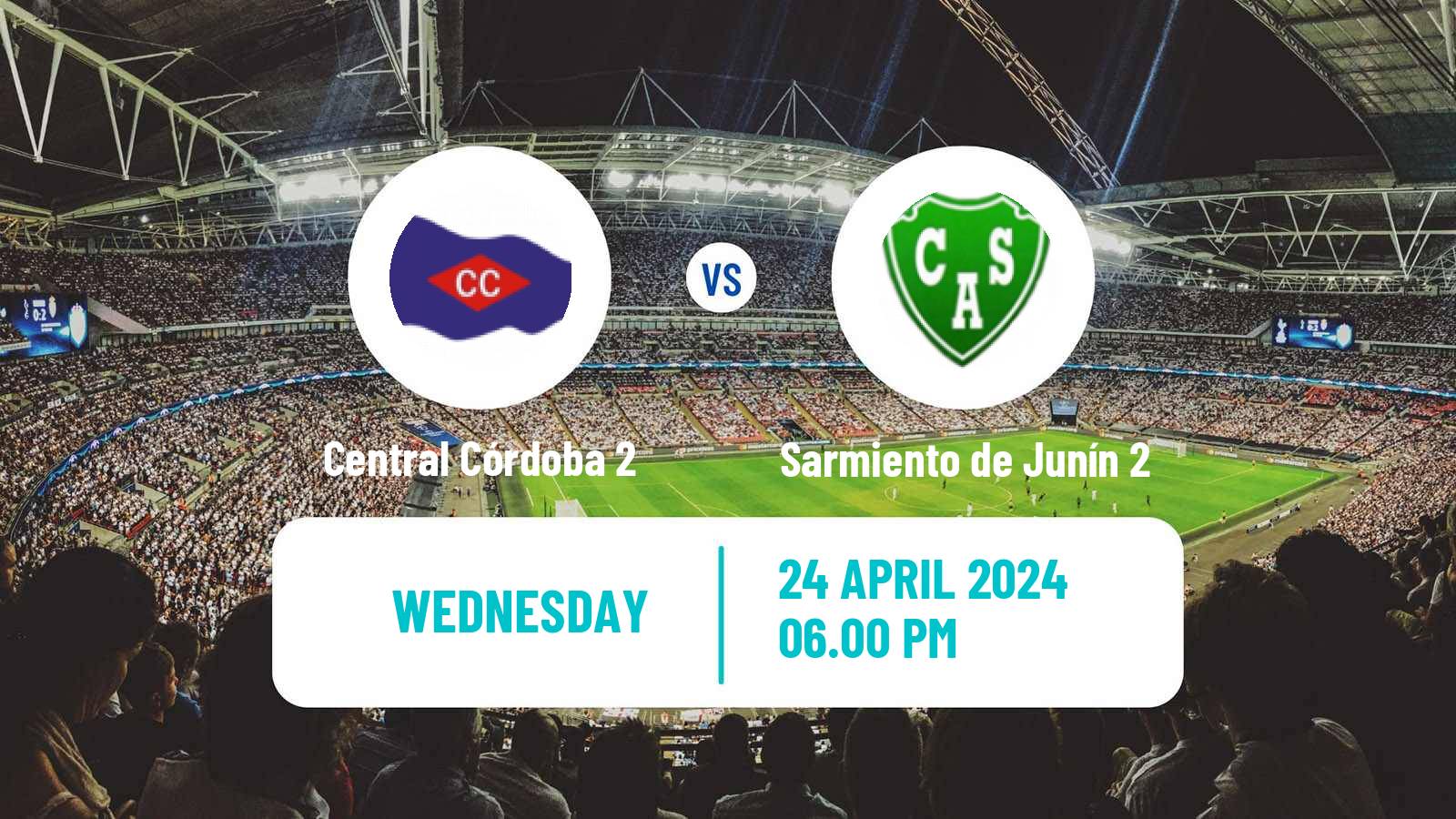 Soccer Argentinian Reserve League Central Córdoba 2 - Sarmiento de Junín 2