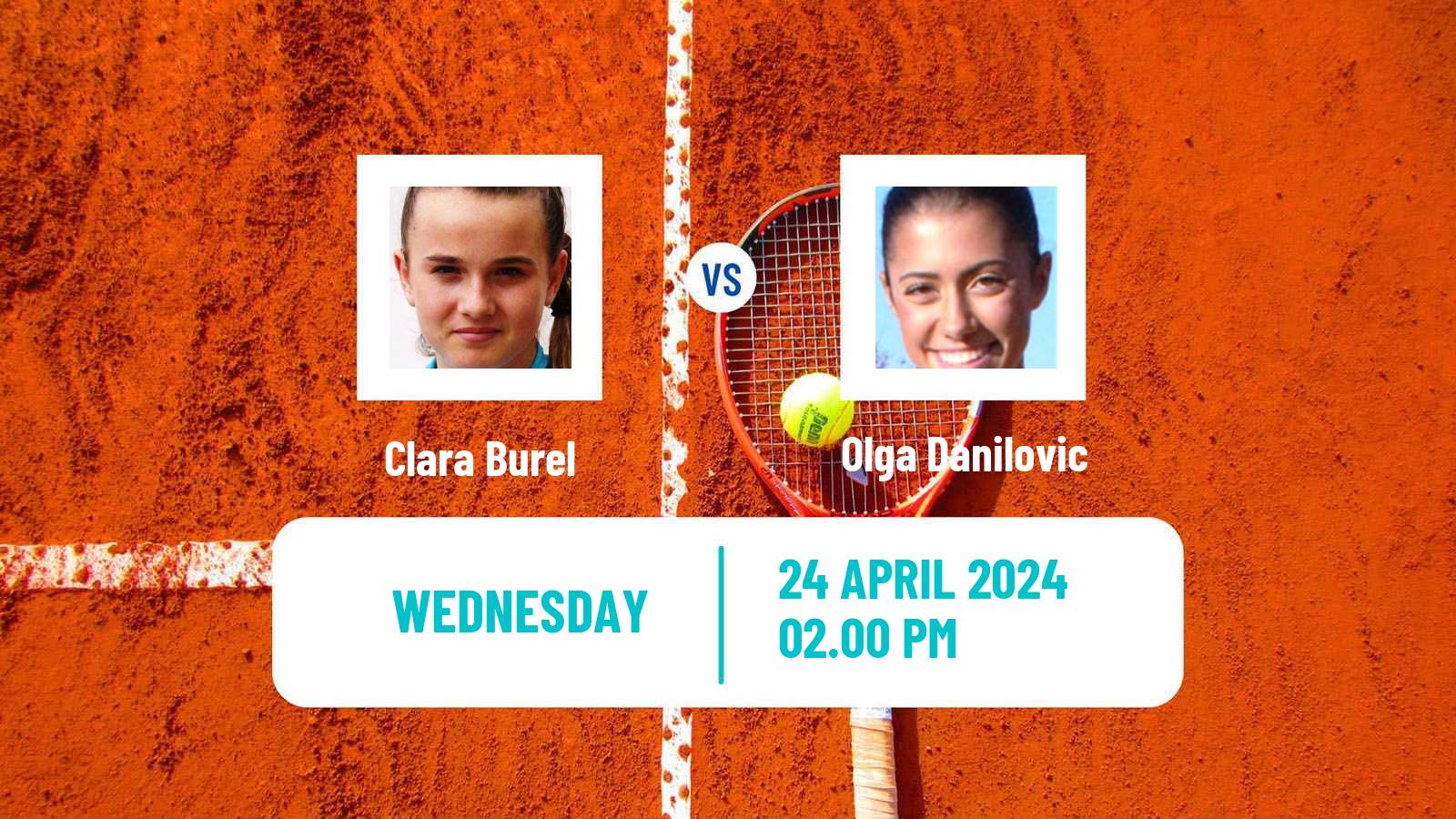 Tennis WTA Madrid Clara Burel - Olga Danilovic