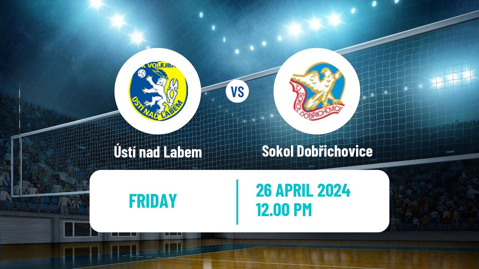 Volleyball Czech 1 Liga Volleyball Ústí nad Labem - Sokol Dobřichovice