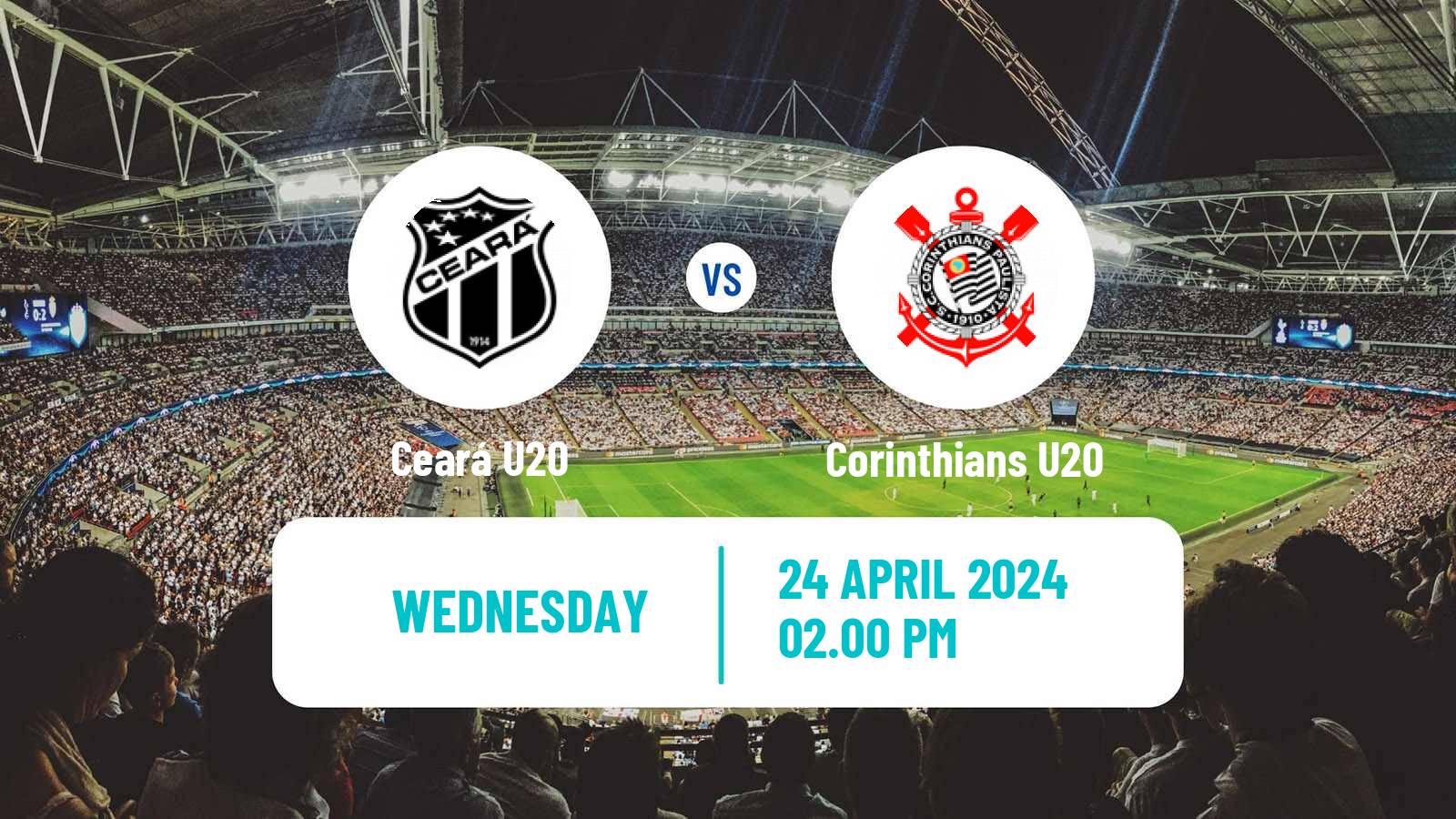 Soccer Brasileiro U20 Ceará U20 - Corinthians U20
