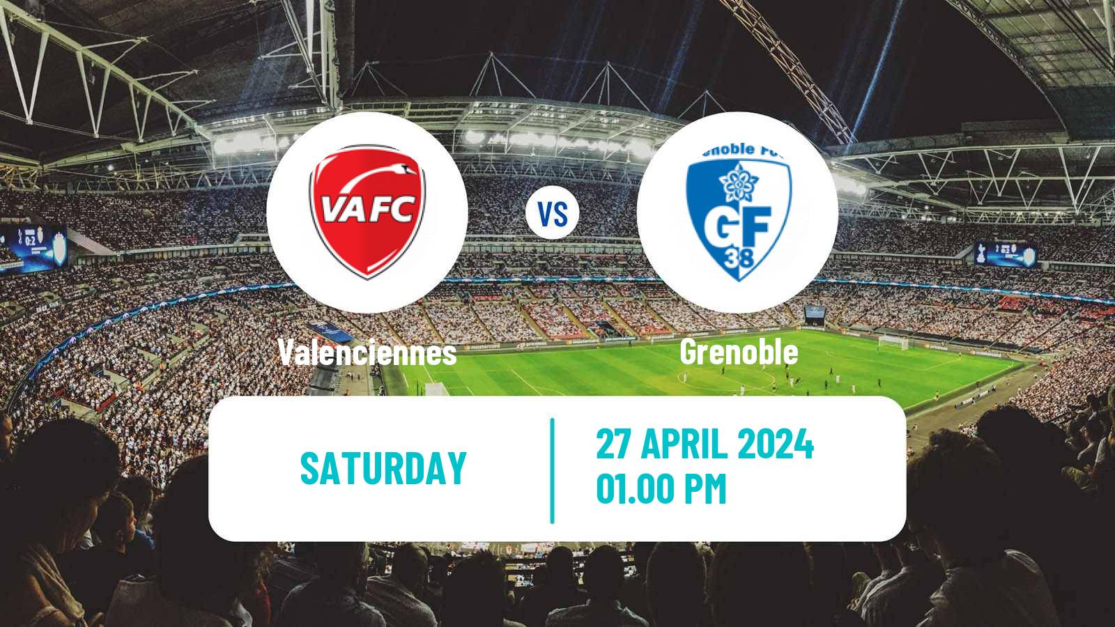 Soccer French Ligue 2 Valenciennes - Grenoble