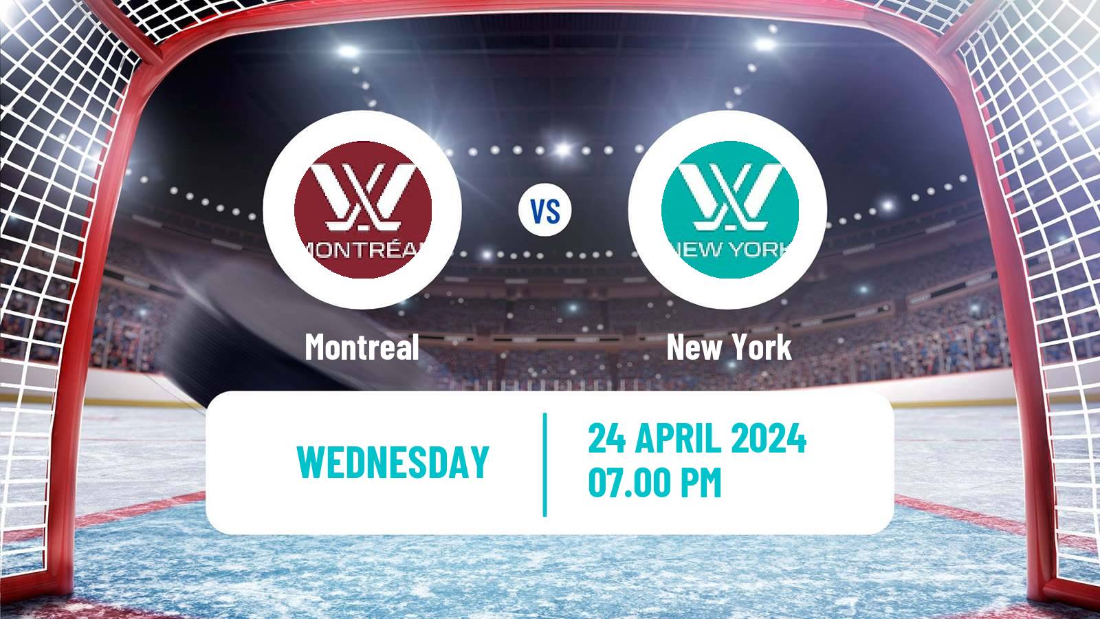 Hockey PWHL Women Montreal - New York