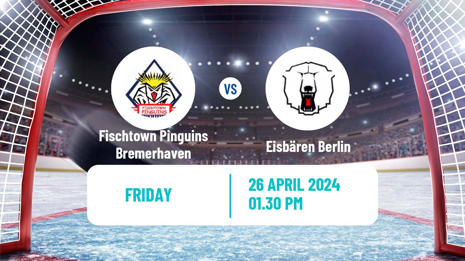Hockey German Ice Hockey League Fischtown Pinguins Bremerhaven - Eisbären Berlin