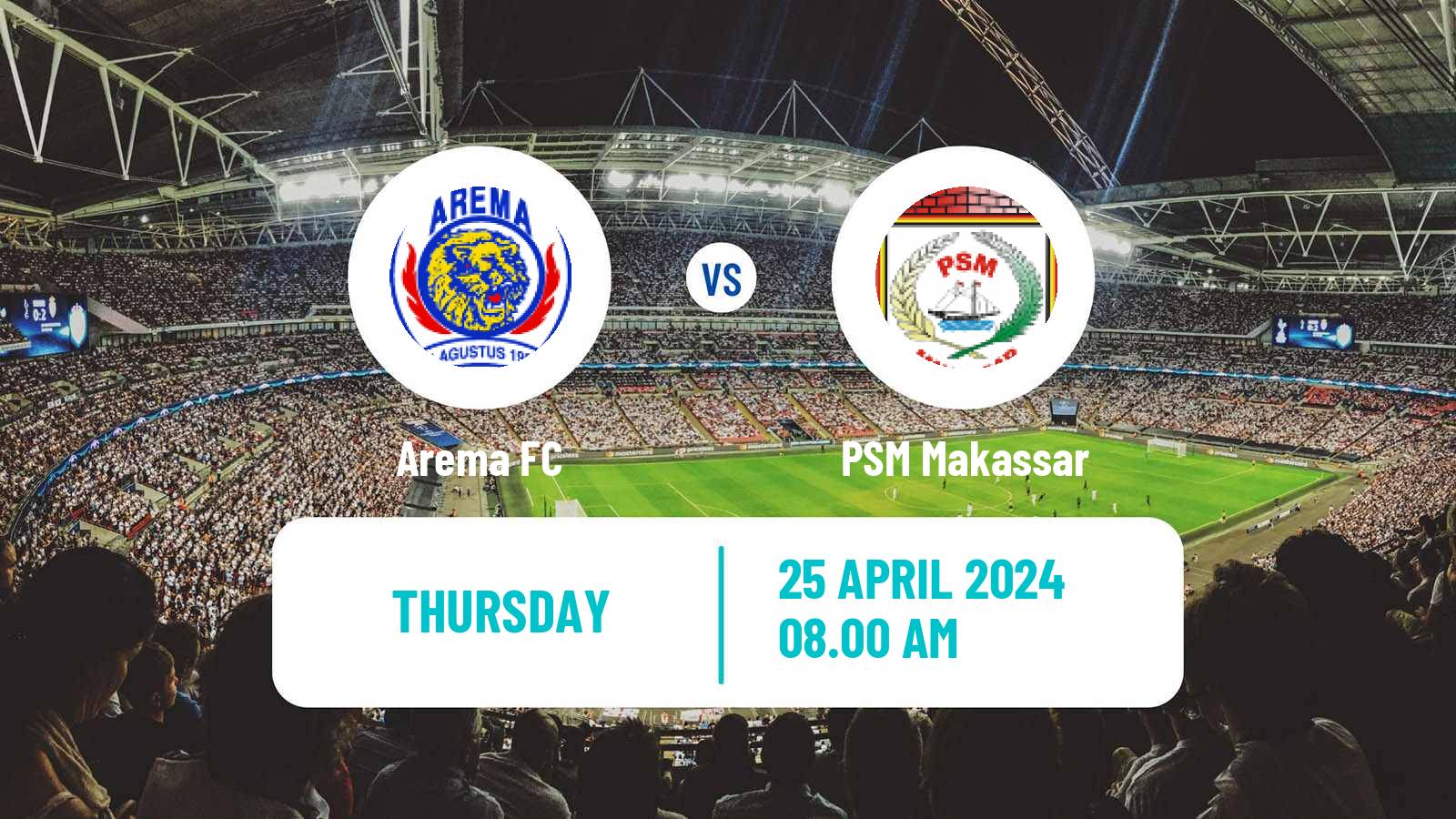 Soccer Indonesian Liga 1 Arema - PSM Makassar