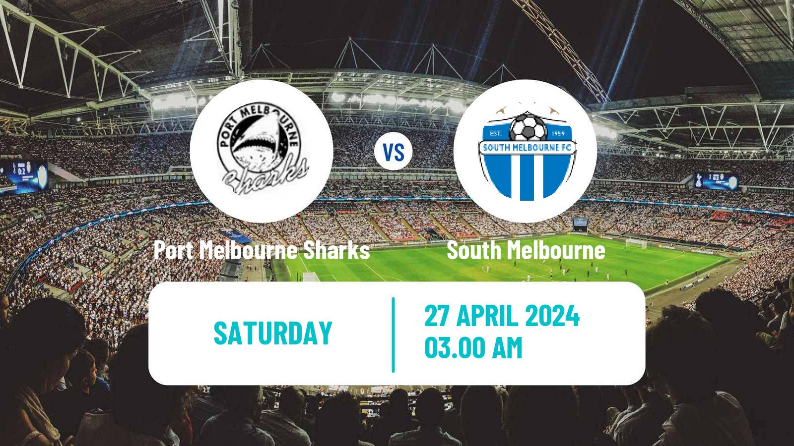 Soccer Australian NPL Victoria Port Melbourne Sharks - South Melbourne