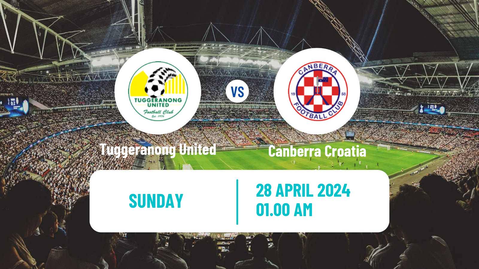 Soccer Australian NPL ACT Tuggeranong United - Canberra Croatia