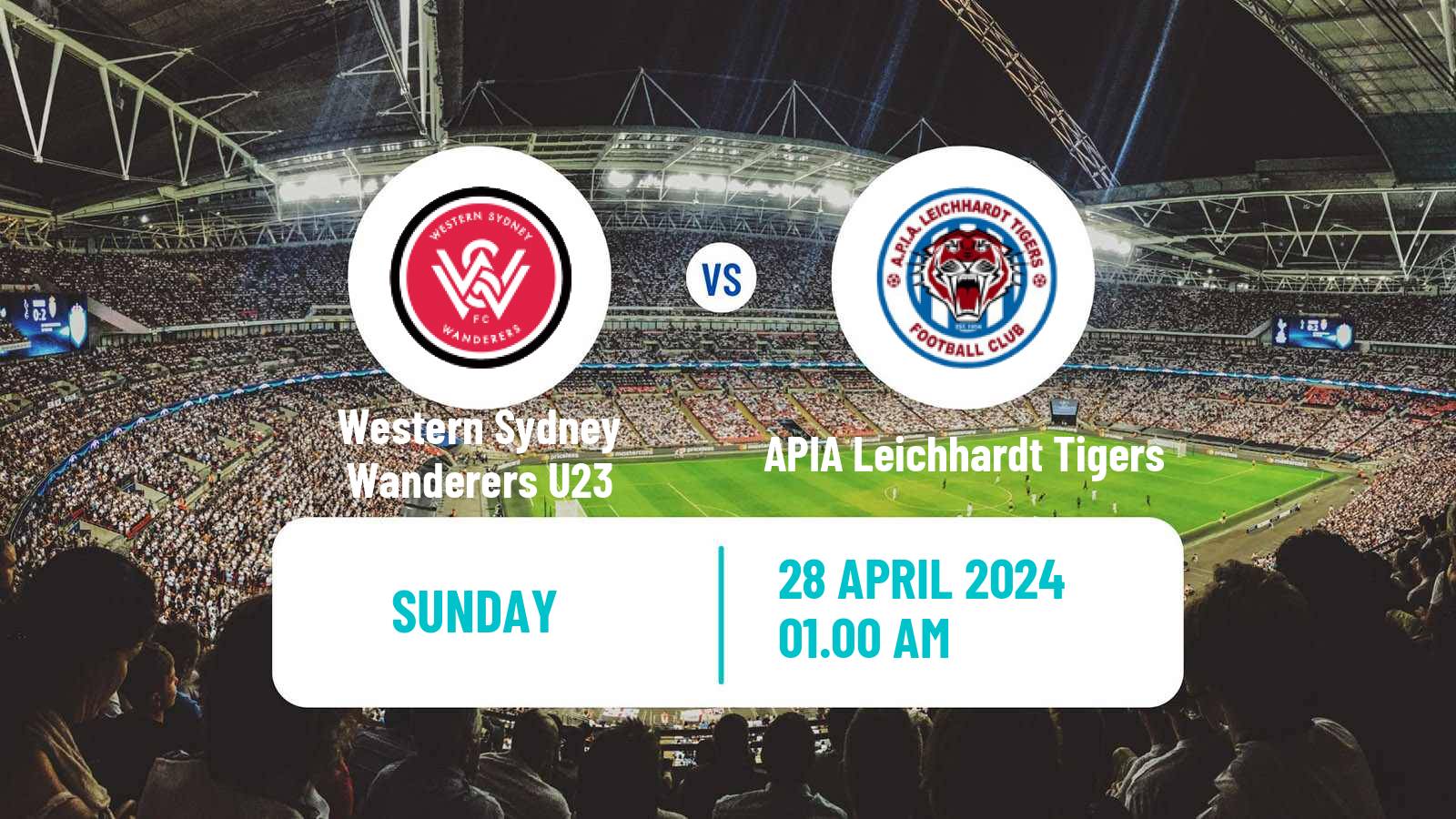 Soccer Australian NPL NSW Western Sydney Wanderers U23 - APIA Leichhardt Tigers