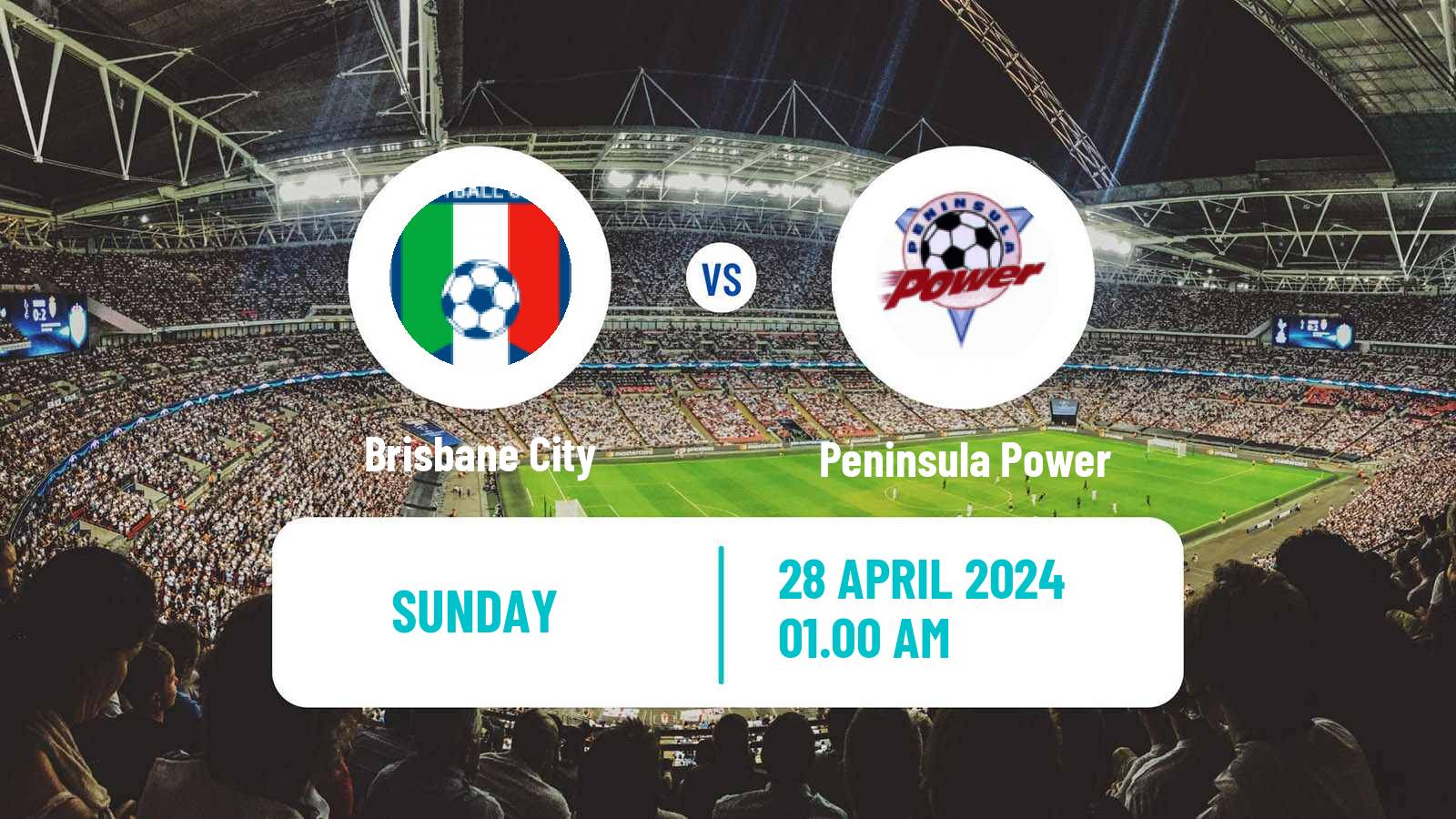 Soccer Australian NPL Queensland Brisbane City - Peninsula Power