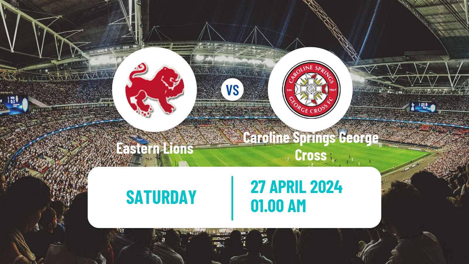 Soccer Australian Victoria Premier League Eastern Lions - Caroline Springs George Cross