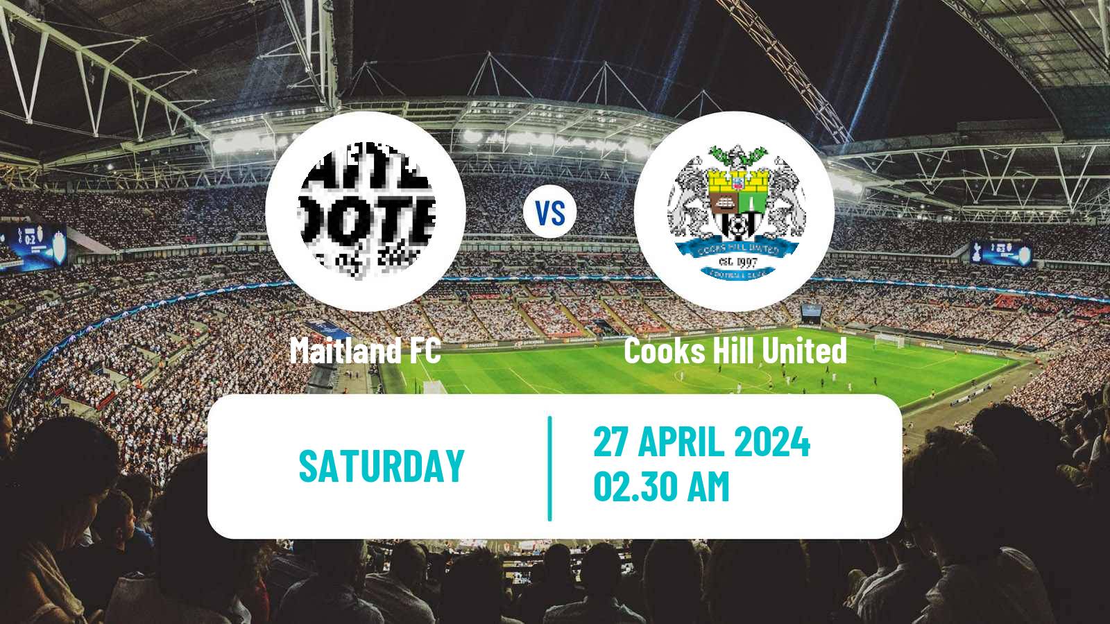 Soccer Australian NPL Northern NSW Maitland - Cooks Hill United