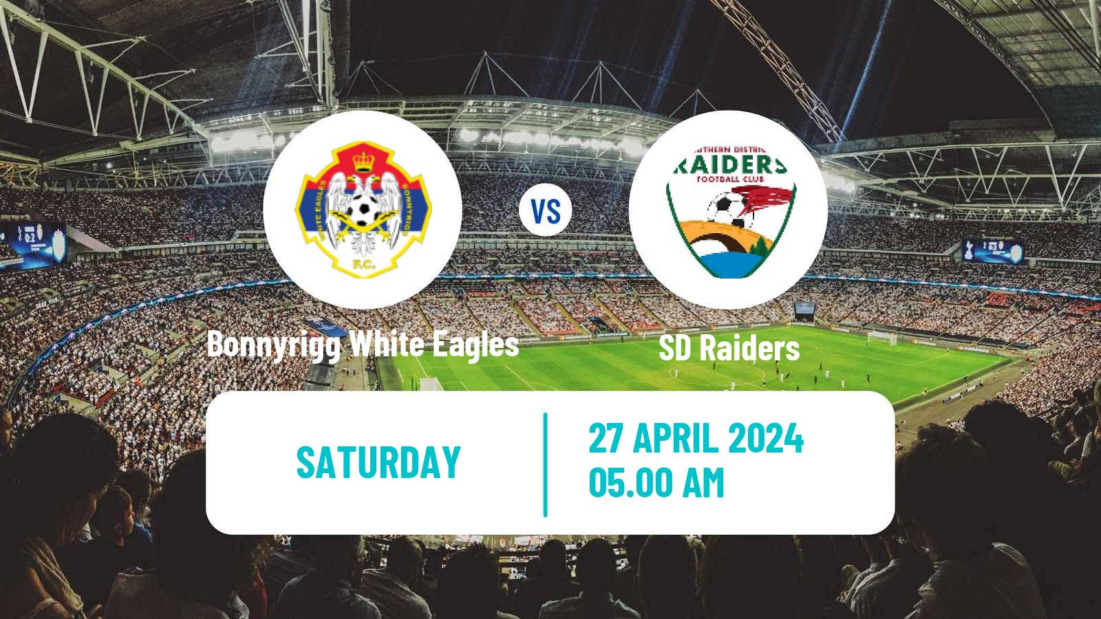 Soccer Australian NSW League One Bonnyrigg White Eagles - SD Raiders