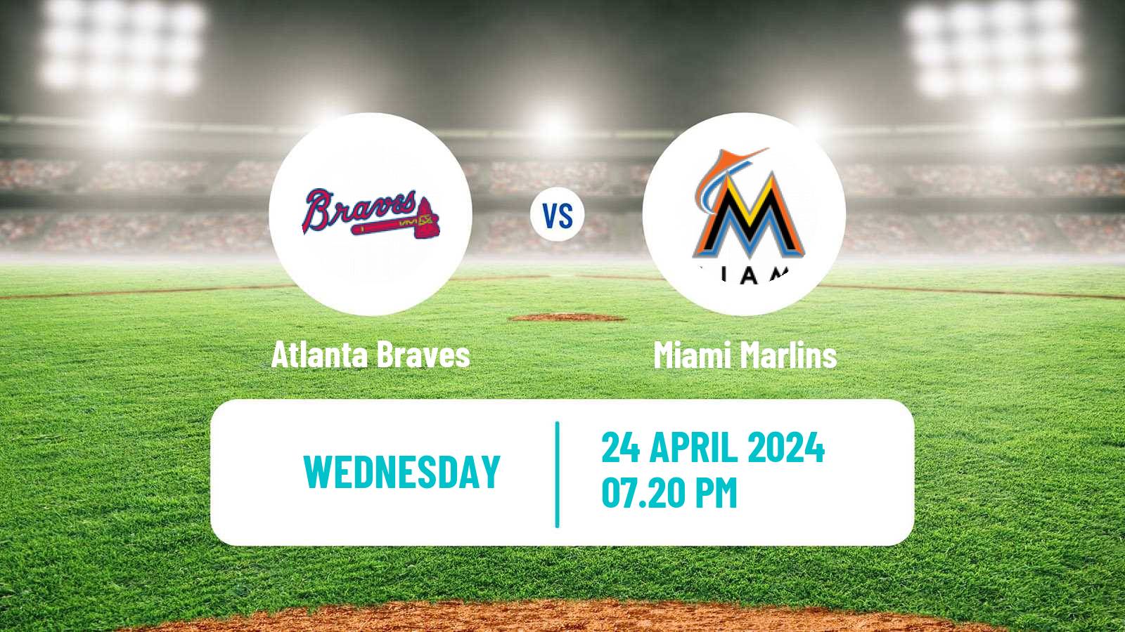 Baseball MLB Atlanta Braves - Miami Marlins