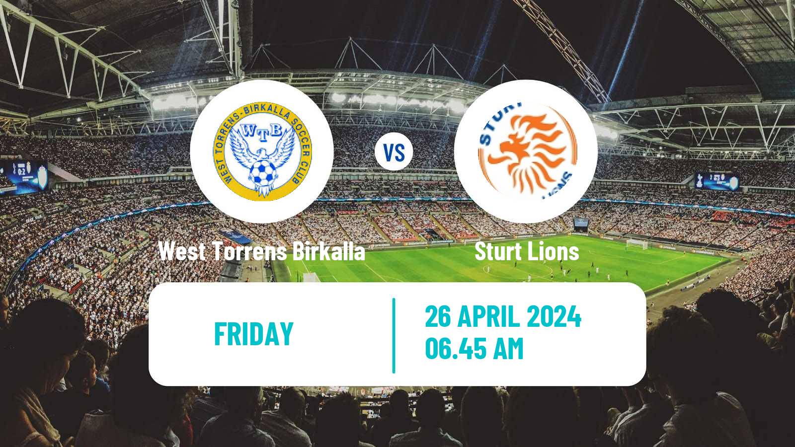 Soccer Australian SA State League West Torrens Birkalla - Sturt Lions