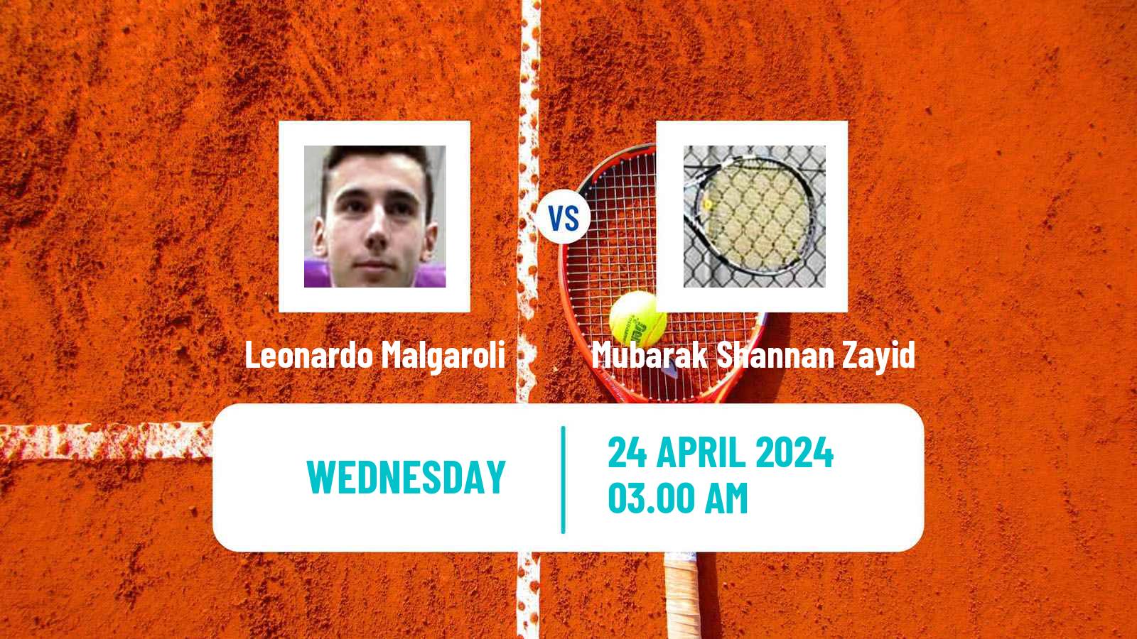 Tennis ITF M15 Antalya 12 Men Leonardo Malgaroli - Mubarak Shannan Zayid