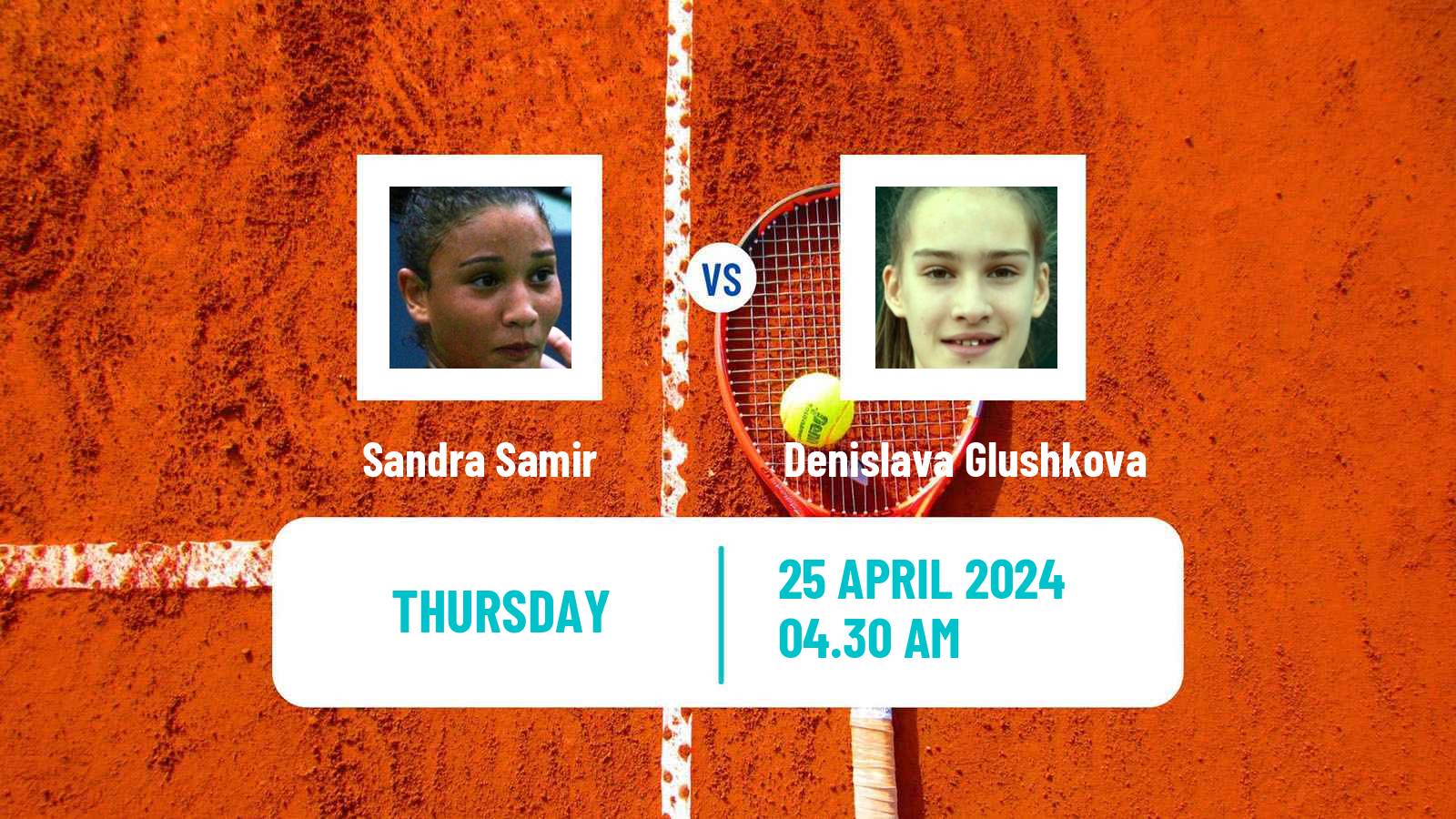 Tennis ITF W35 Hammamet 6 Women Sandra Samir - Denislava Glushkova