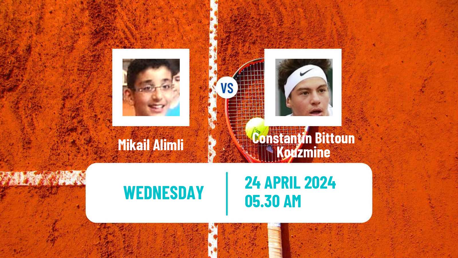 Tennis ITF M25 Angers Men Mikail Alimli - Constantin Bittoun Kouzmine