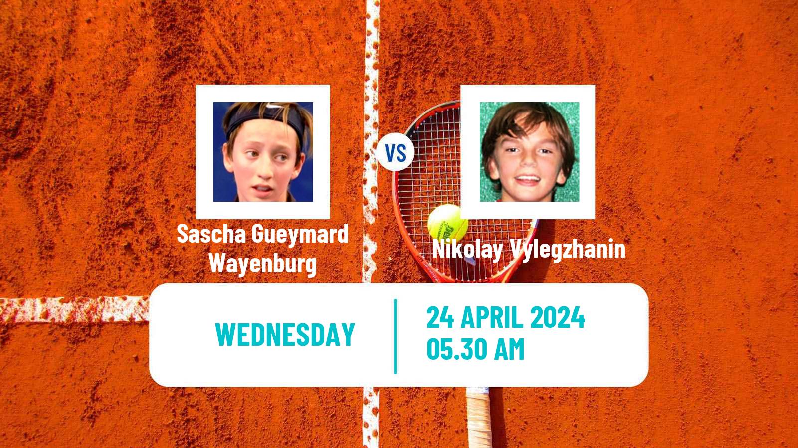 Tennis ITF M25 Angers Men Sascha Gueymard Wayenburg - Nikolay Vylegzhanin