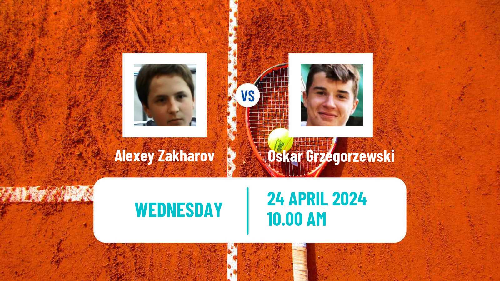 Tennis ITF M15 Monastir 17 Men Alexey Zakharov - Oskar Grzegorzewski