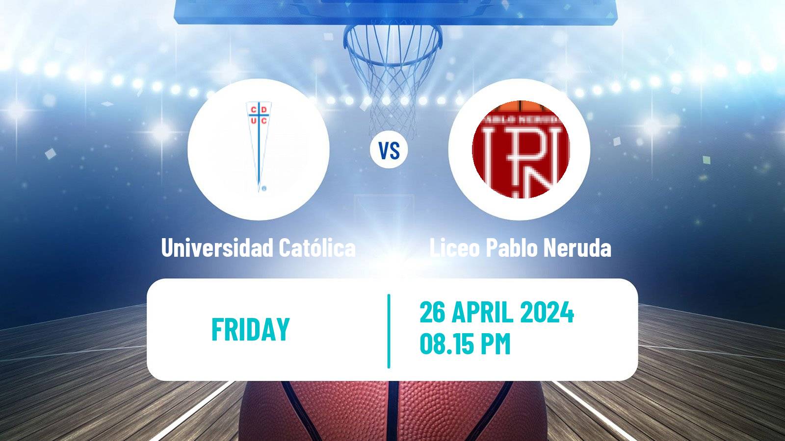 Basketball Chilean LNB Universidad Católica - Liceo Pablo Neruda