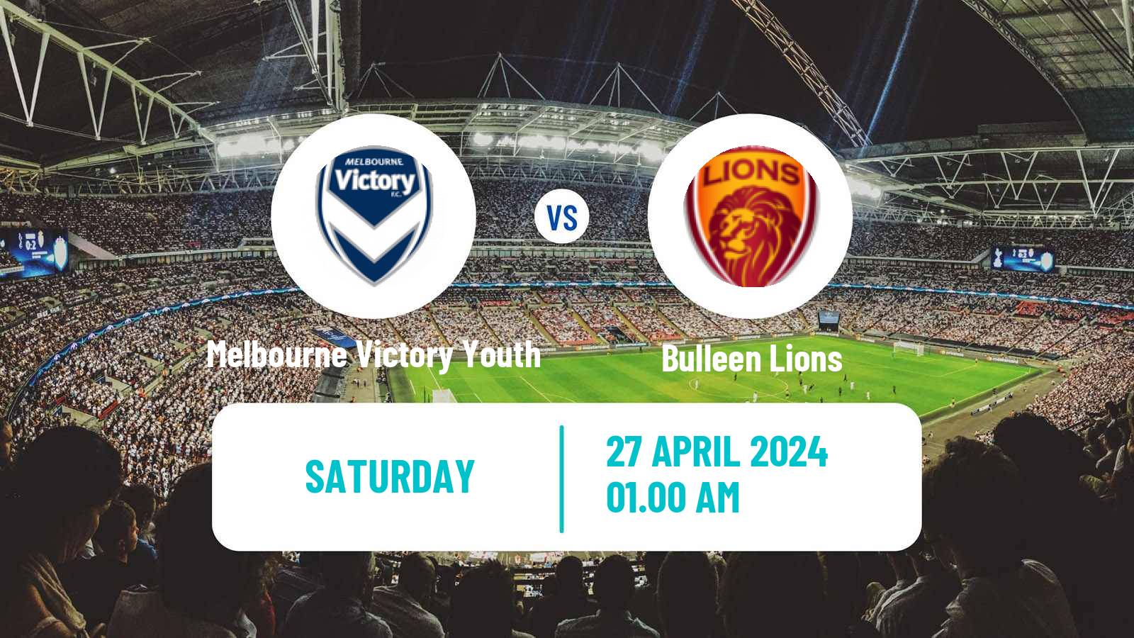 Soccer Australian Victoria Premier League Melbourne Victory Youth - Bulleen Lions