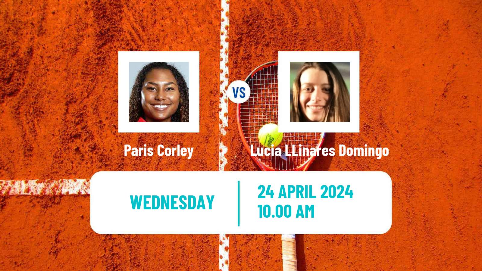Tennis ITF W15 Monastir 15 Women Paris Corley - Lucia LLinares Domingo