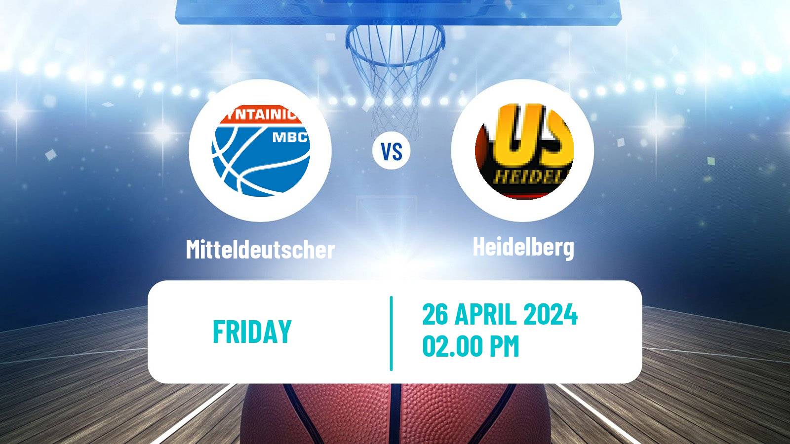 Basketball German BBL Mitteldeutscher - Heidelberg