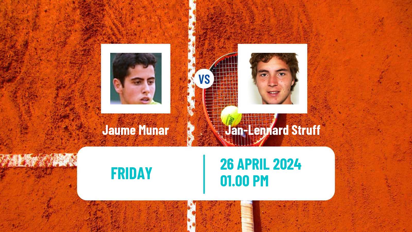 Tennis ATP Madrid Jaume Munar - Jan-Lennard Struff