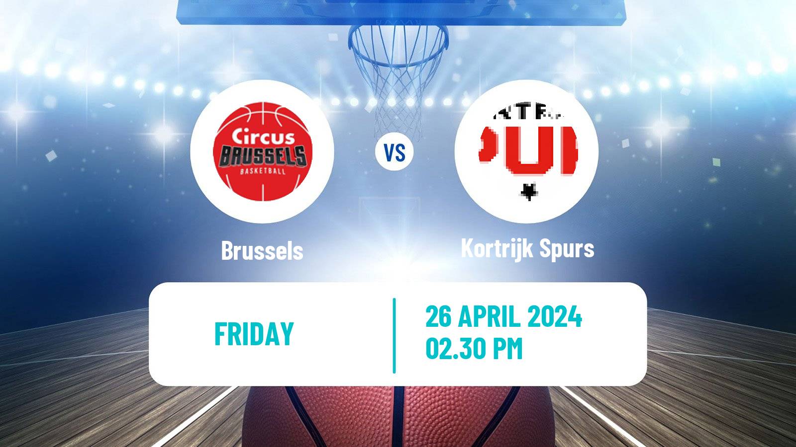 Basketball BNXT League Brussels - Kortrijk Spurs