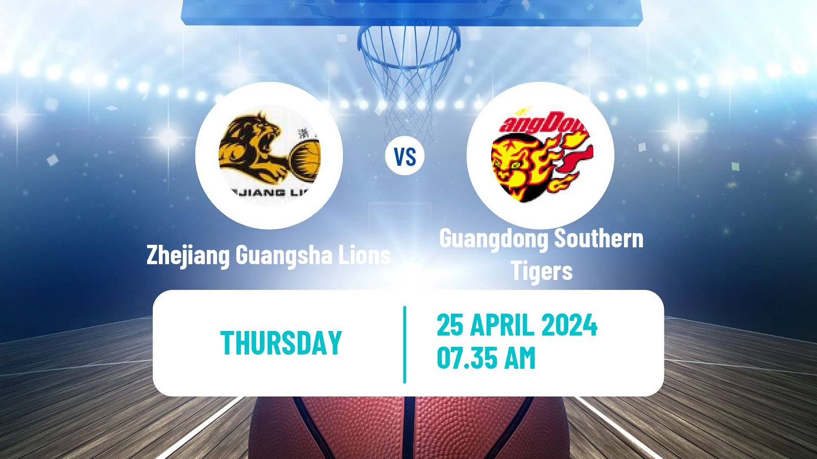 Basketball CBA Zhejiang Guangsha Lions - Guangdong Southern Tigers