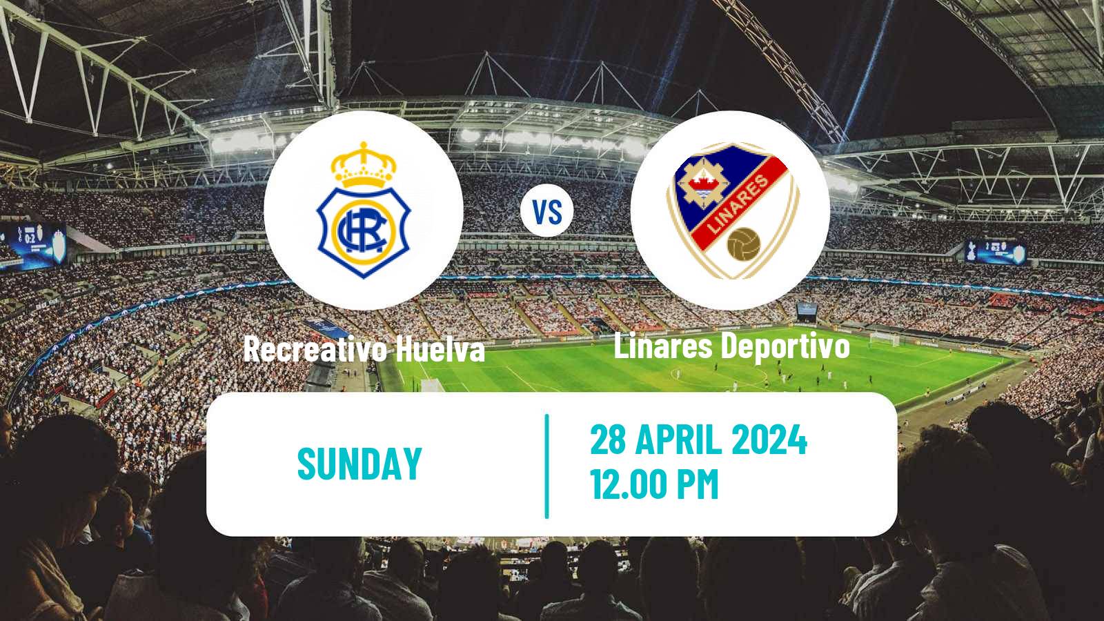 Soccer Spanish Primera RFEF Group 2 Recreativo Huelva - Linares Deportivo
