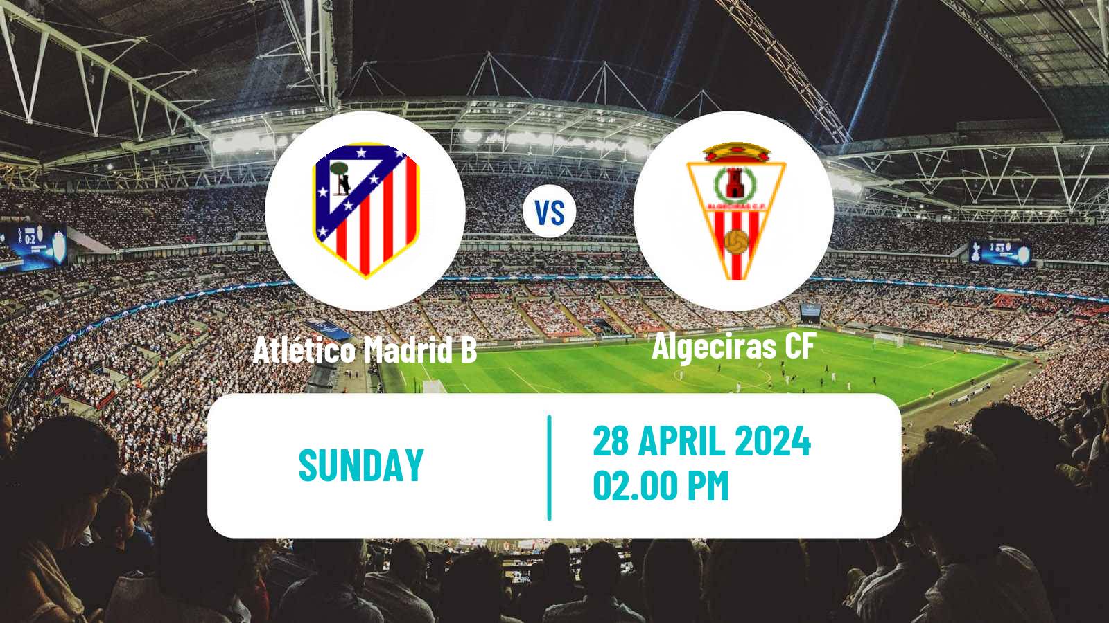 Soccer Spanish Primera RFEF Group 2 Atlético Madrid B - Algeciras