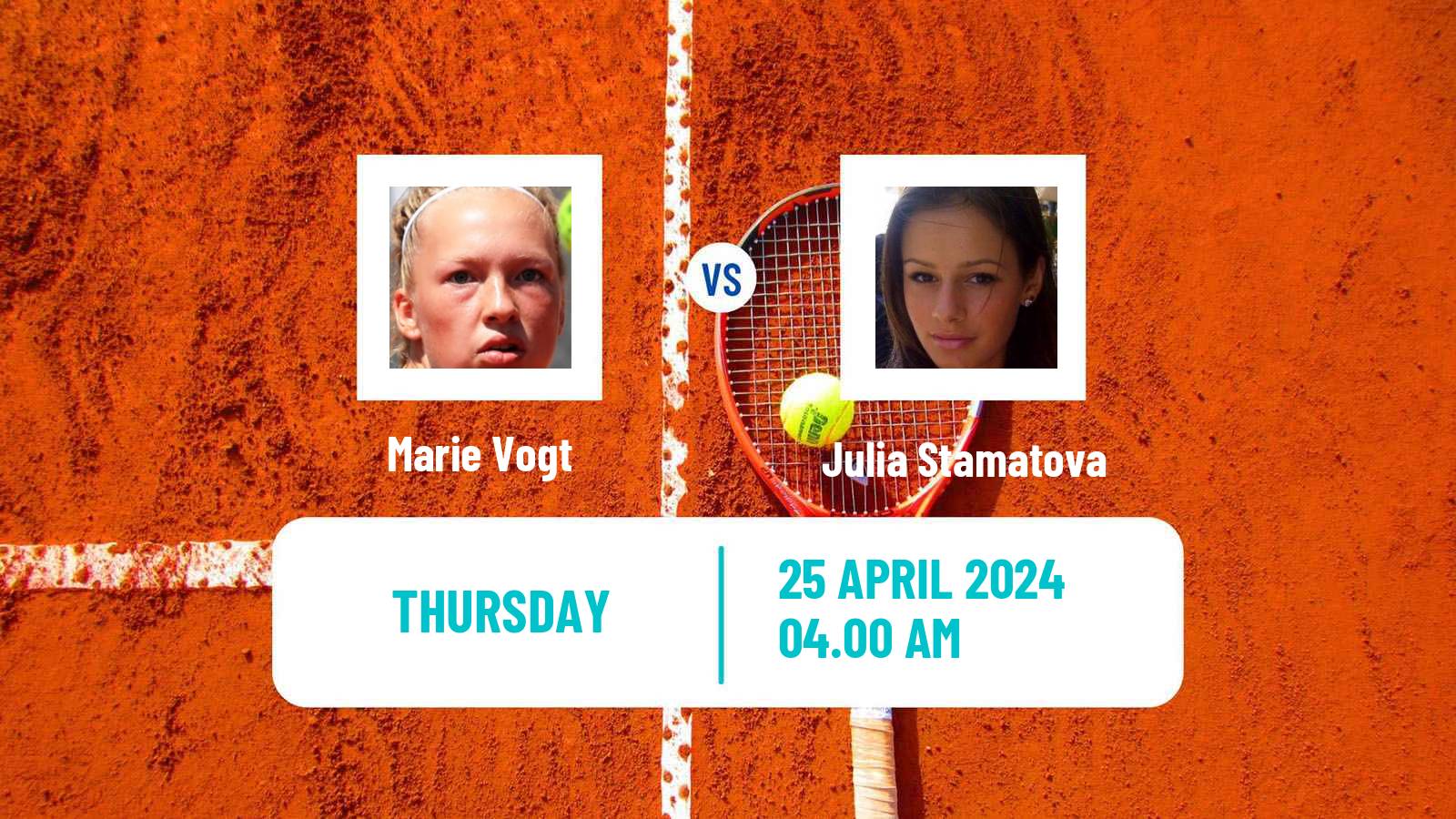 Tennis ITF W15 Antalya 11 Women Marie Vogt - Julia Stamatova