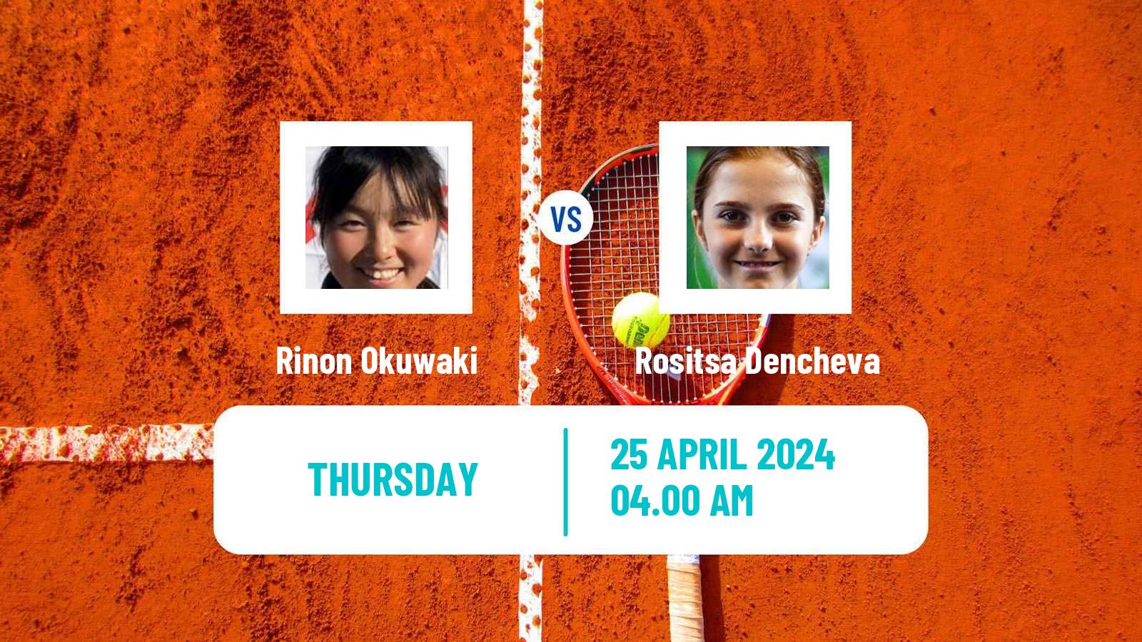 Tennis ITF W15 Antalya 11 Women Rinon Okuwaki - Rositsa Dencheva