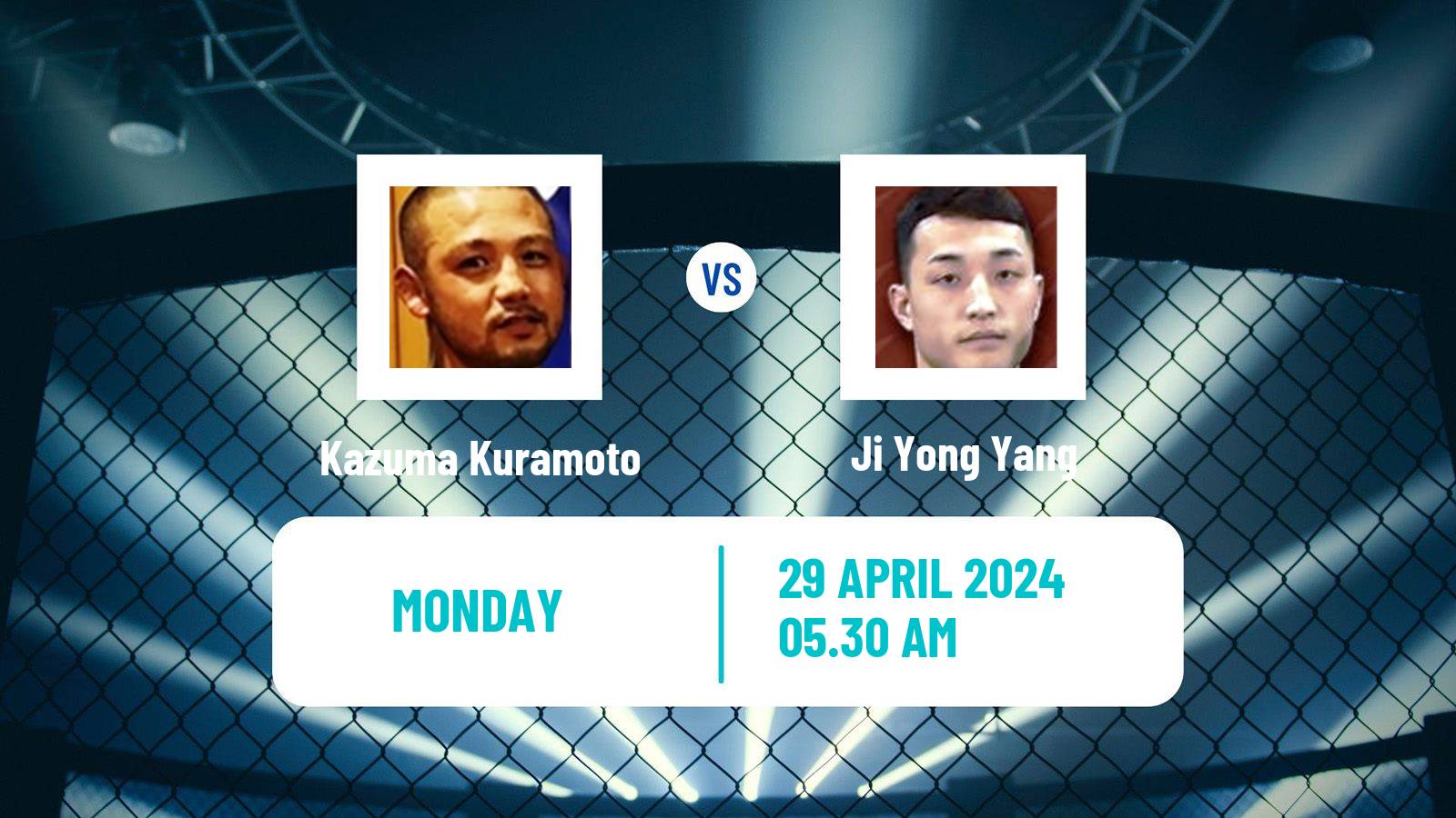 MMA Bantamweight Rizin Men Kazuma Kuramoto - Ji Yong Yang