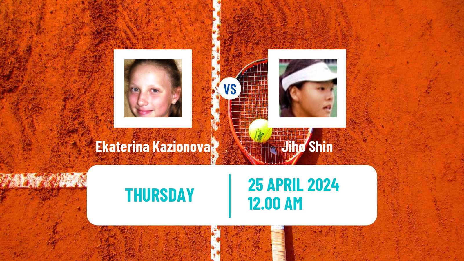 Tennis ITF W15 Shymkent 2 Women Ekaterina Kazionova - Jiho Shin